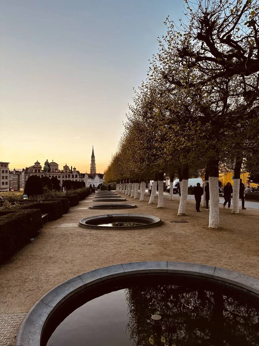 Mont des Arts au coucher du soleil