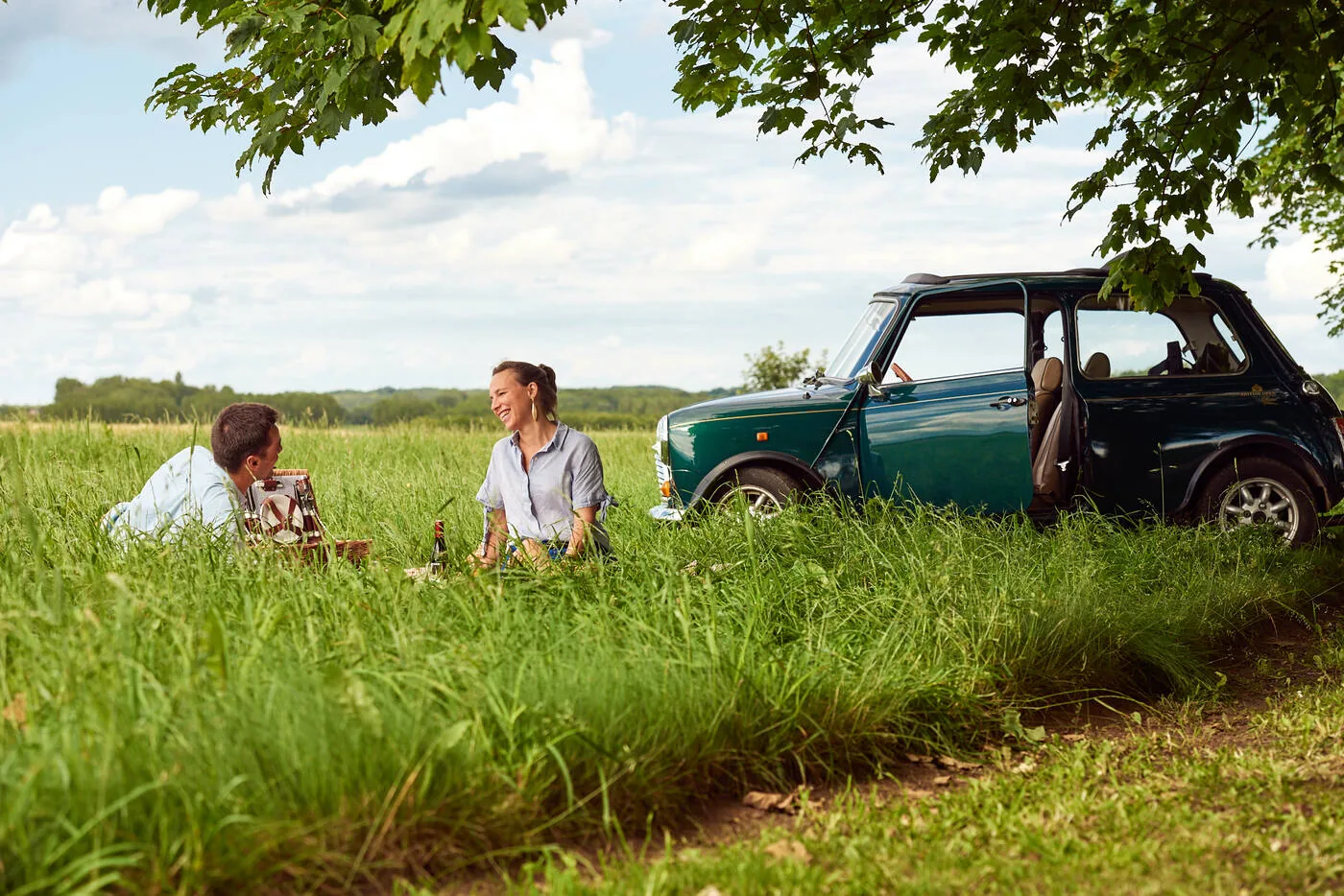 Pause champêtre avec la Mini